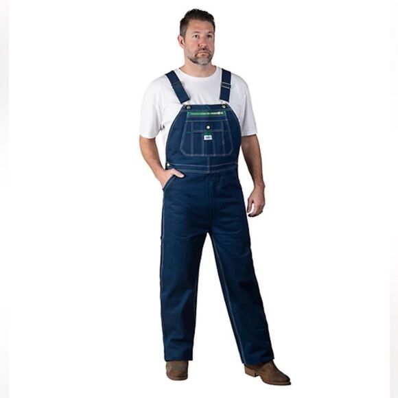 Vintage Liberty Denim Carpenter Overalls Mens 36 X 34 New with tags - Picture 1 of 9